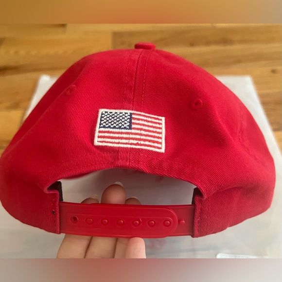 NEW SEASON ❤️ CHERRY LA AMERICAN UNSTRUCTURED HAT RED - Picture 7 of 7